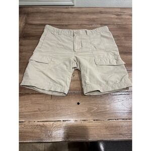 The North Face Hiking Cargo Shorts Men's 36 Regular Khaki Quick-Dry Please Read